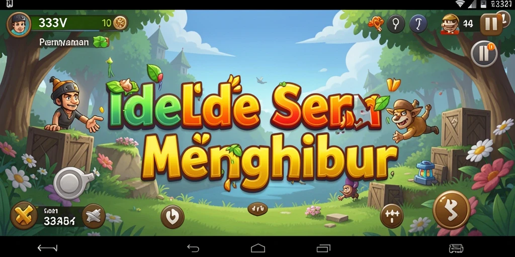 Tangkapan layar <strong>333V</strong> menunjukkan karakter sedang mengumpulkan sumber daya.