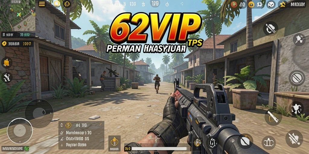 Gameplay mendebarkan dalam 62VIP yang penuh aksi.