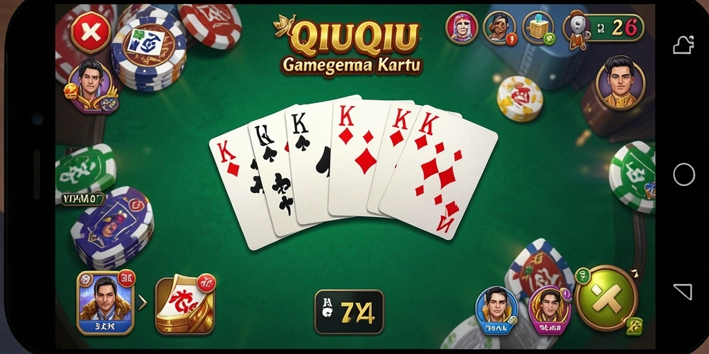 Gameplay seru QiuQiu di aplikasi 8ZK.