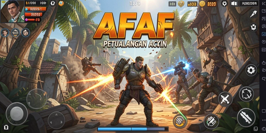 Gameplay seru di AFAF dengan aksi yang menegangkan.