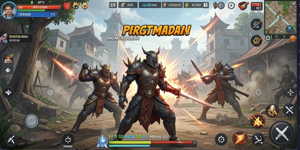 Tampilan permainan API33 dengan aksi strategi yang menegangkan.