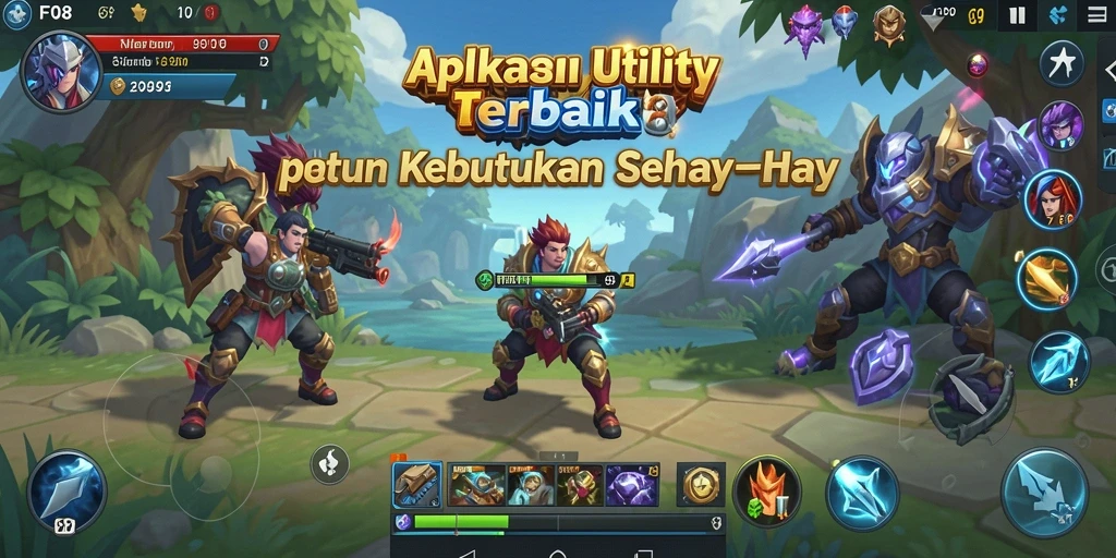 Tampilan antarmuka aplikasi F08 yang sederhana namun fungsional.