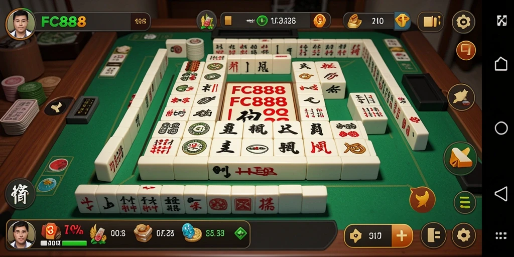 Tampilan gameplay seru Mahjong di FC888.