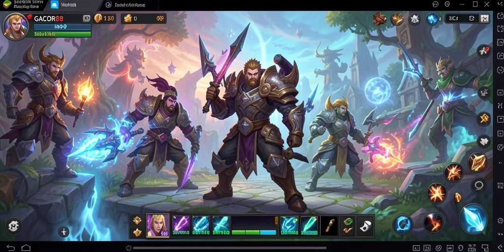 Tampilan gameplay <strong>GACOR88</strong> yang penuh aksi dan petualangan seru.