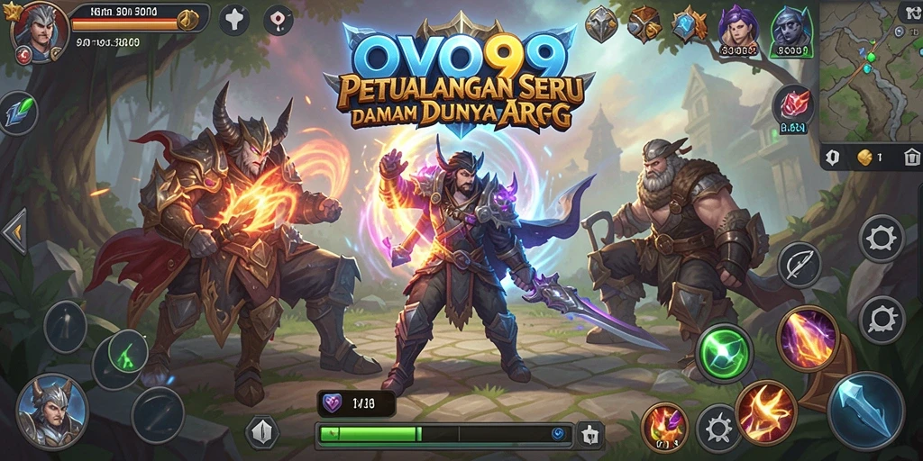 Cuplikan gameplay OVO99 yang menunjukkan pertempuran seru dalam dunia ARPG.