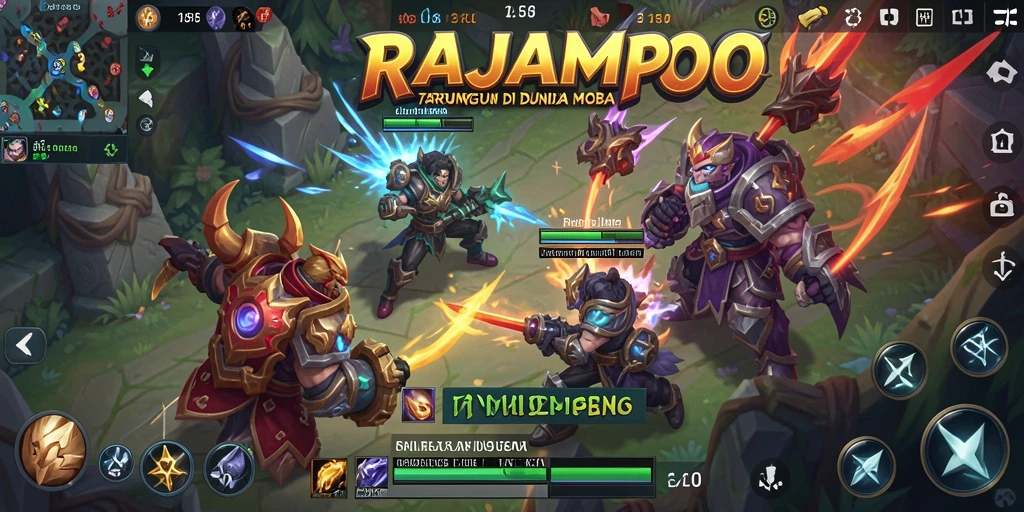 Screenshot gameplay seru RAJAMPO yang menampilkan aksi luar biasa.