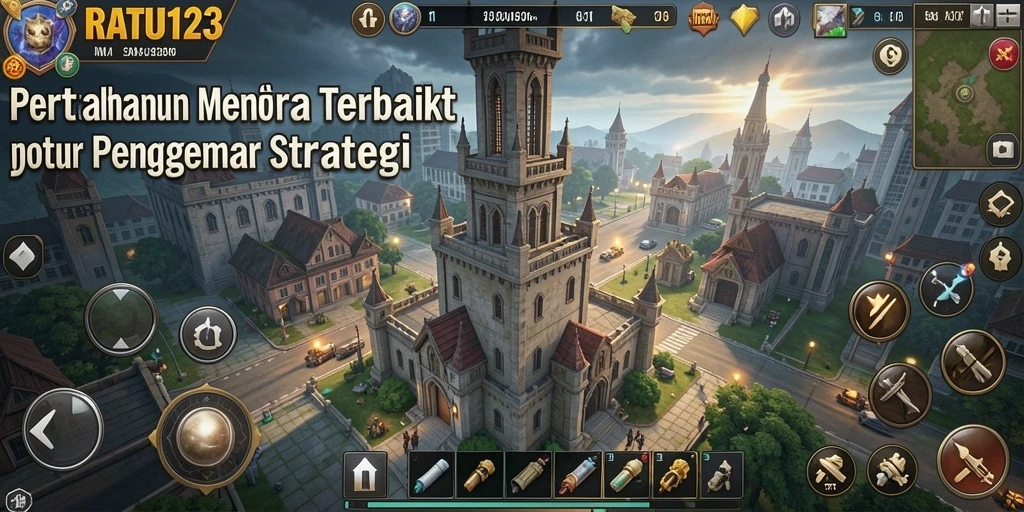 Tangkapan layar menunjukkan momen intens di permainan Tower Defense.