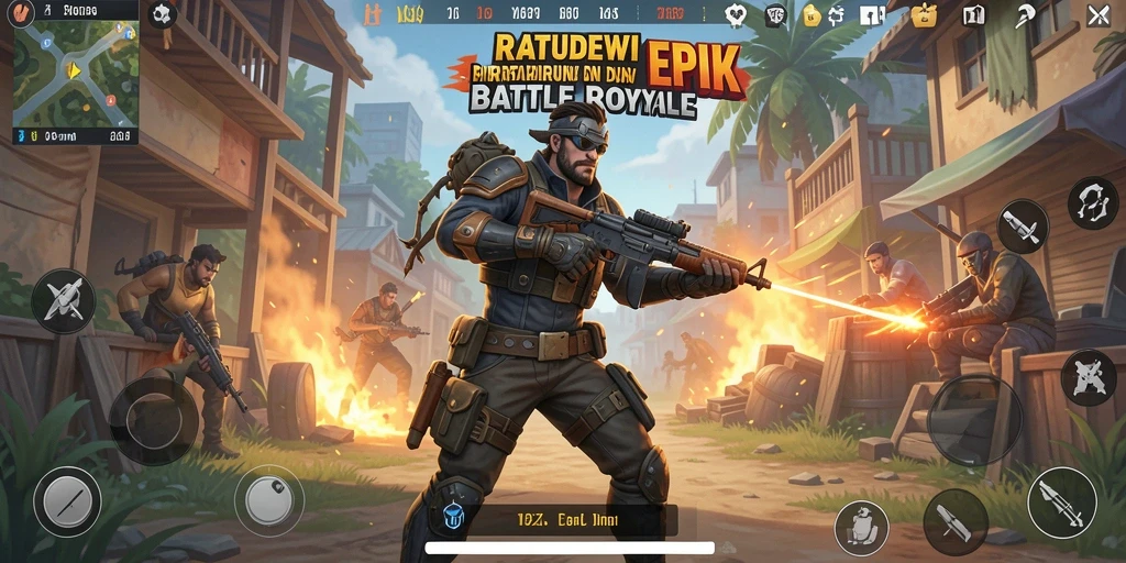 Tangkapan layar menunjukkan aksi seru gameplay di RATUDEWI.