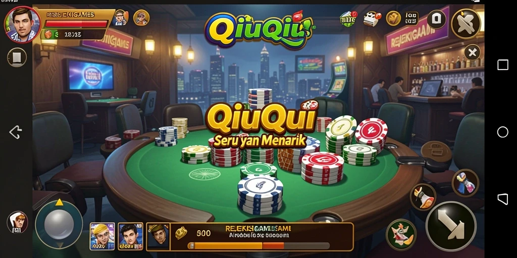 Gameplay seru dari REJEKIGAMES dalam QiuQiu.