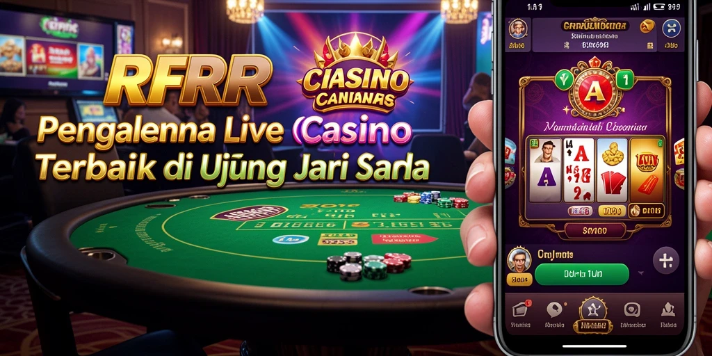 Tampilan gameplay Live Casino yang seru dan interaktif.