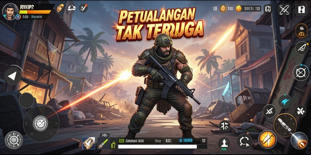 Tampilan gameplay RVIP2 yang penuh aksi dan mendebarkan.