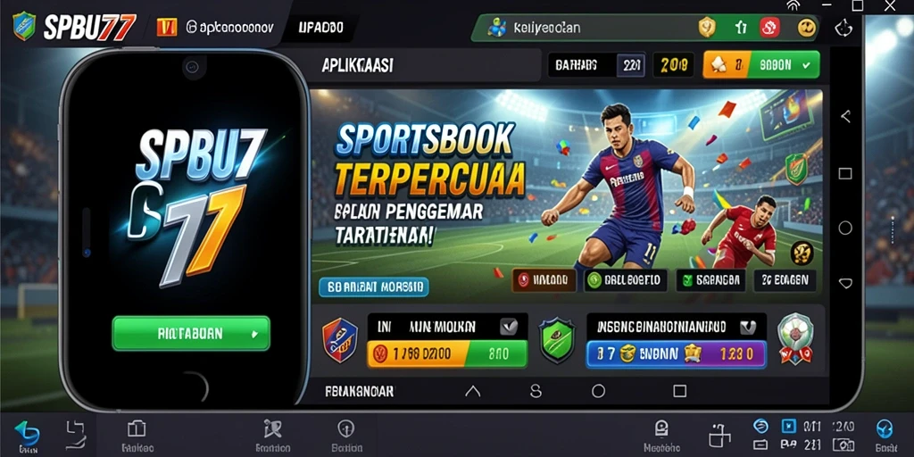 Screenshot SPBU77 menampilkan antarmuka sportsbook yang menarik dan informatif.
