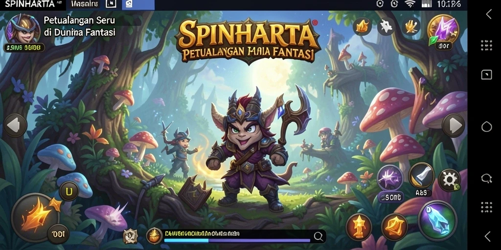 Tampilan gameplay SPINHARTA yang menakjubkan dan menantang.