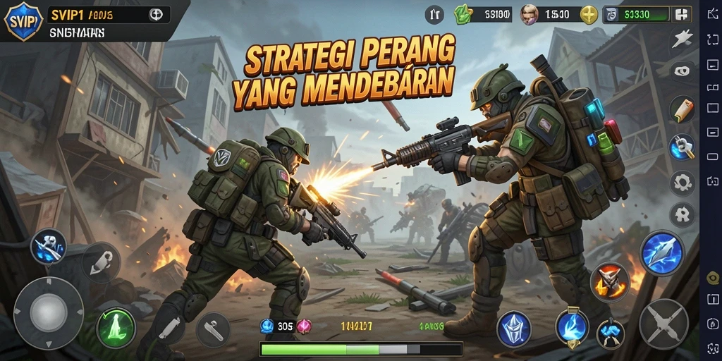 Screenshot gameplay SVIP1 menampilkan aksi strategis yang mendebarkan.
