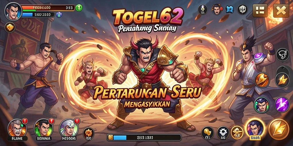 Tampilan gameplay <strong>TOGEL62</strong> yang mendebarkan dalam pertarungan seru.