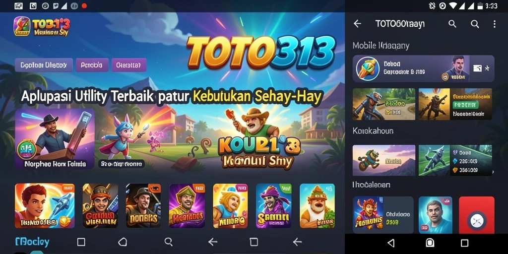 Tampilan antarmuka aplikasi TOTO313 yang menarik dan user-friendly.
