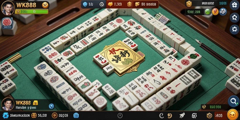 Tampilan gameplay Mahjong yang menarik dan menantang di WK888.