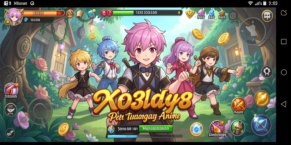 Tangkapan layar gameplay XO368 menunjukkan aksi seru dalam dunia Anime.